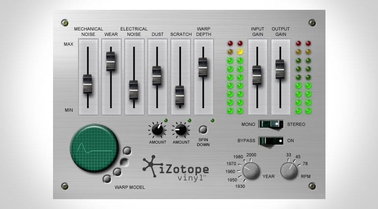 Vinyl is back! Plugin by iZotope - gearnews.com