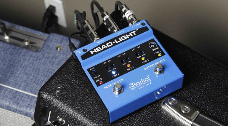 Radial Engineering Canada Bumper Headlight switcher pedal amp multi guitar pasive active box