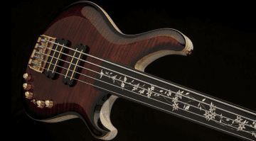 PRS private Stock 5 string fretless Gary Grainger Bass