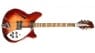A 1966 Rickenbacker 360 12-string guitar, serial number FD 1433, in fireglow finish. Comes with an orange road case stenciled 