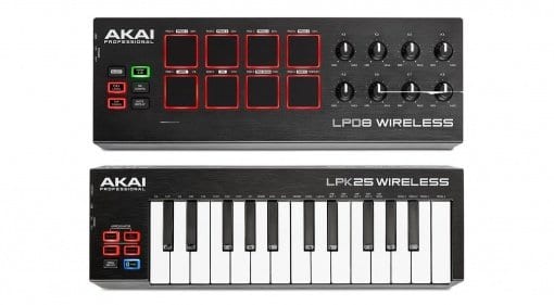 Akai LPD8 and LPK25 Bluetooth MIDI controllers