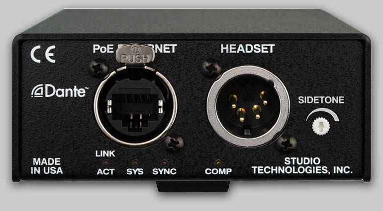 Studio Technologies Model 371 Intercom (Back)