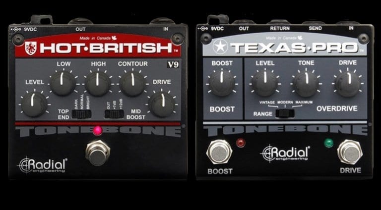Radial Hot British V9 Texas Pro pedals
