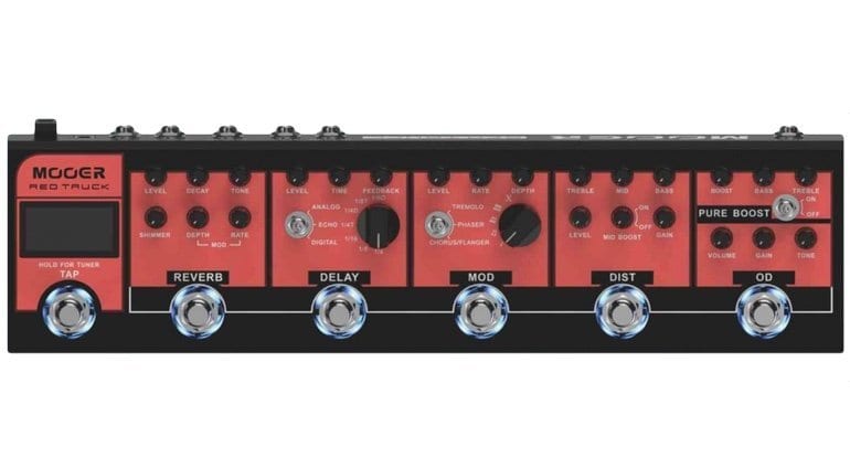 Mooer Red Truck Multi Effect Pedal Front