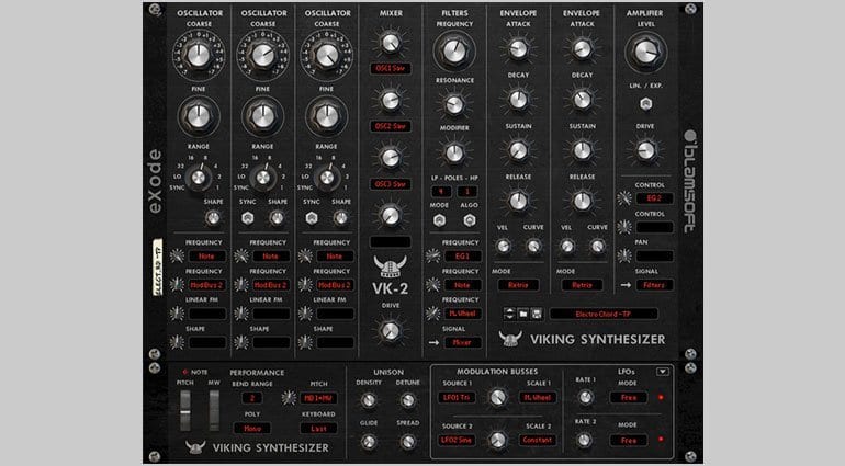 Blamsoft VK-2 Viking synthesizer