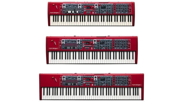 Nord Stage 3 in three sizes
