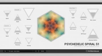 G-Sonique Psychedelic Spiral S1 - user interface
