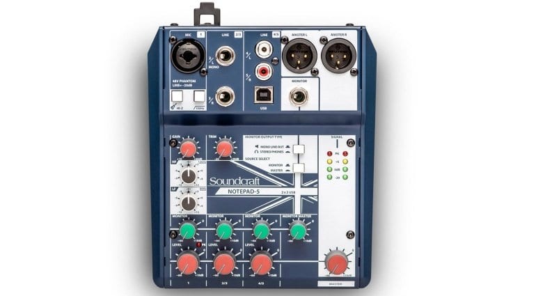 Soundcraft Notepad 5 mixer/USB interface