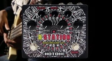 Hotone Audio B Station Bass preamp and DI rear panel