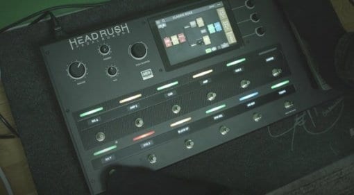 The new Headrush pedalboard multi effects and amp simulations