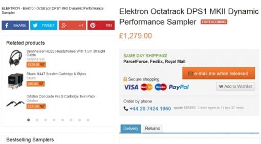 Elektron Octatrack MK2 leaked?
