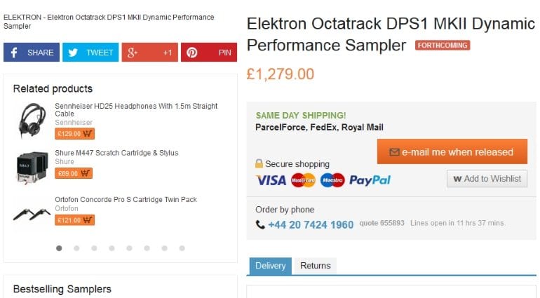 Elektron Octatrack MK2 leaked?