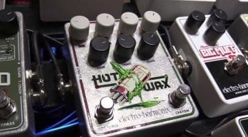 Electro-Harmonix Hot Wax stacked overdrive pedal