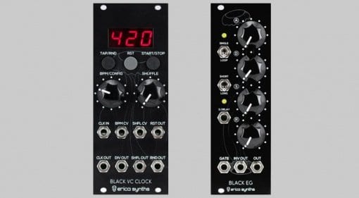Erica Synths Black VC Clock v2 and Black EG