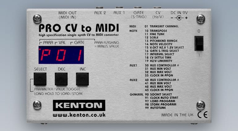 Kenton Pro MIDI to CV