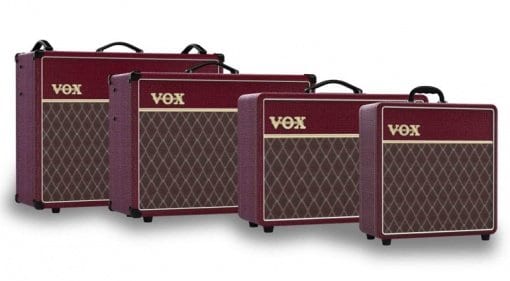 Vox Limited Edition Maroon Bronco AC Custom amps