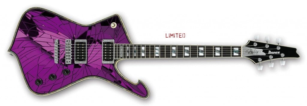 Ibanez PS2CM Paul Stanley limited edition purple cracked mirror finish
