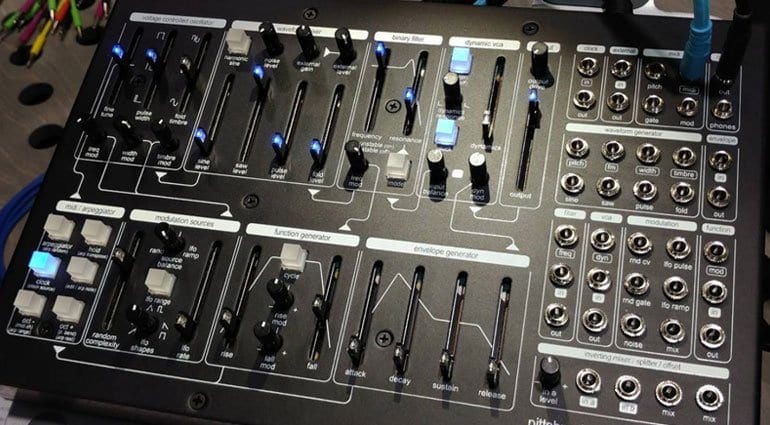 NAMM 2018: Pittsburgh Modular microvolt 3900 patchable synthesizer