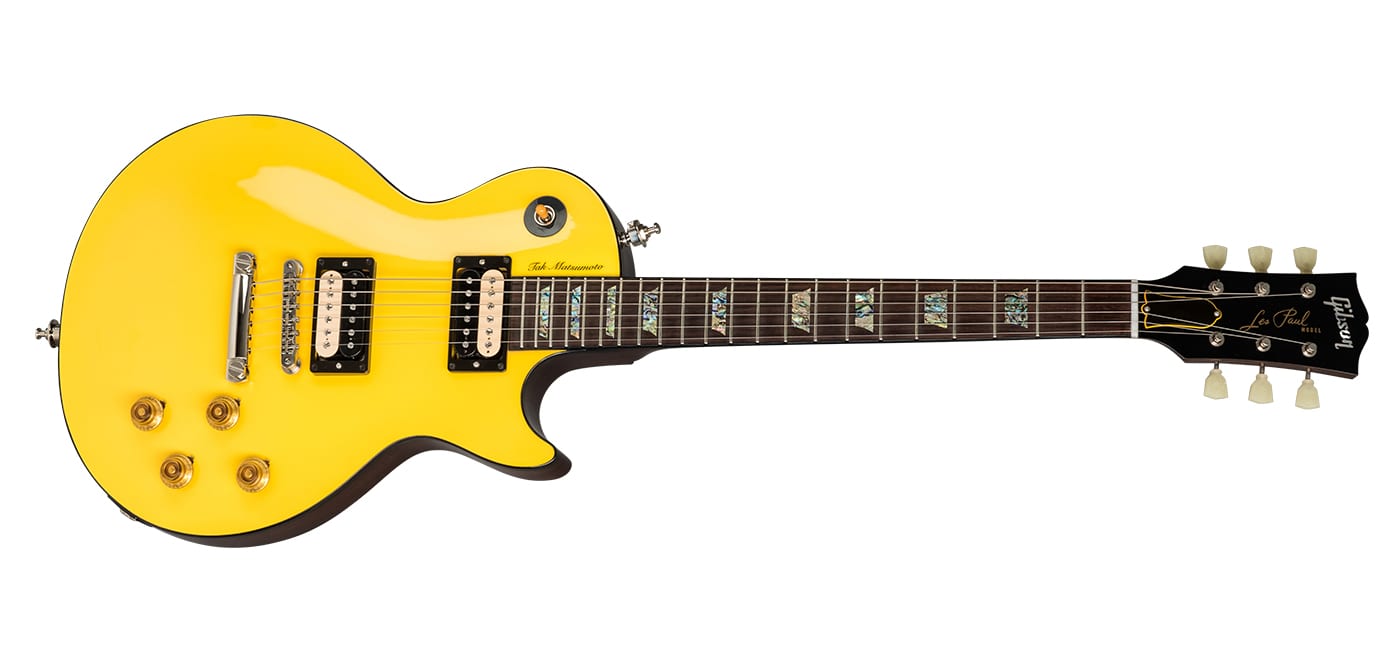 Gibson Tak Matsumoto in Canary Yellow
