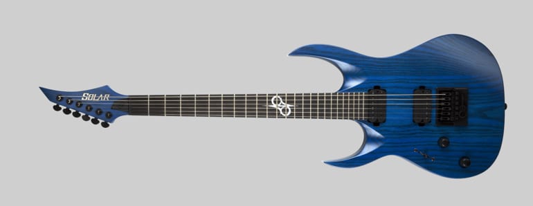 Solar Guitars A1.6ET LH – Trans Blue Matte (Left-Handed)