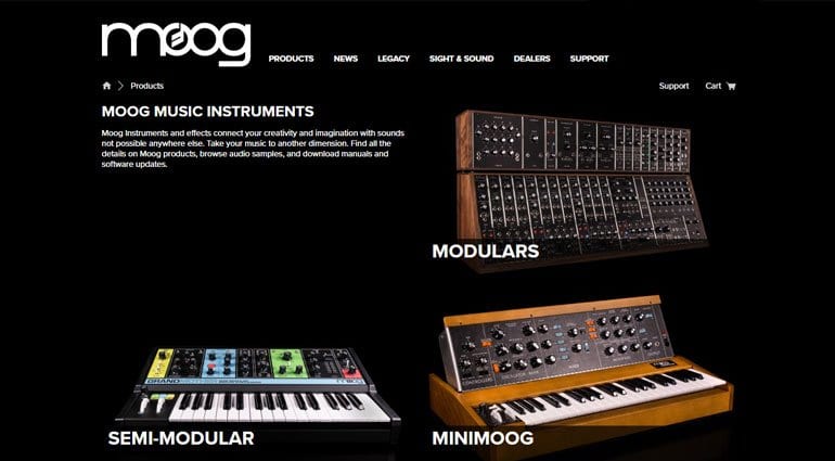 Moog product page