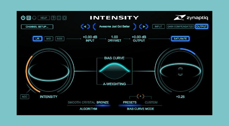 Zynaptiq INTENSITY 2 brings Immersive Support and new Algorithms