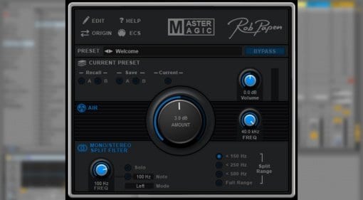 Rob Papen MasterMagic mastering plug-in