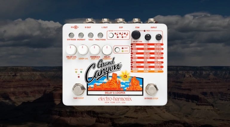 Electro Harmonix Grand Canyon delay and looper pedal