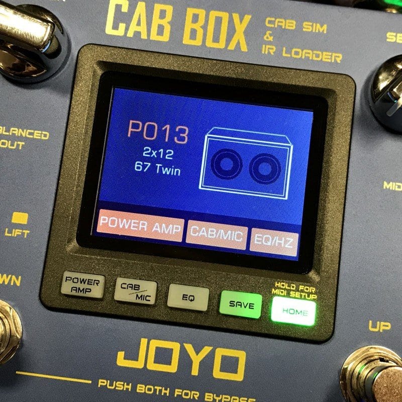 Joyo Cab Box screen