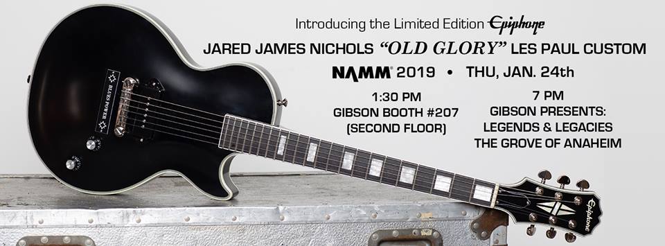 Epiphone Jared James Nichols 'Old Glory' Les Paul Custom - NAMM 2019 release