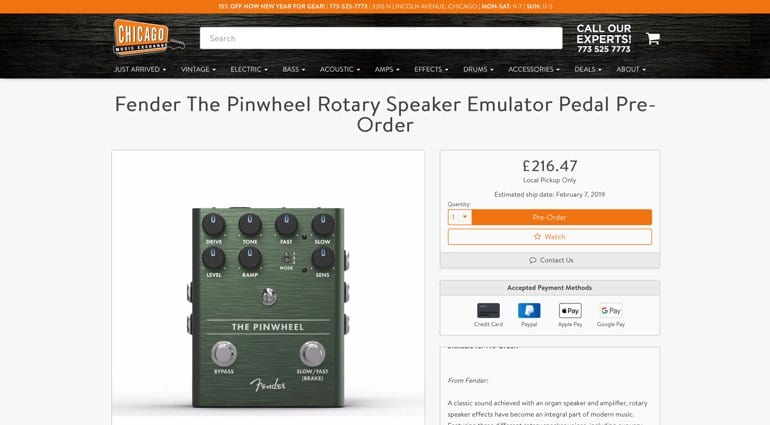 CME accidentally leak Fender pedals again!