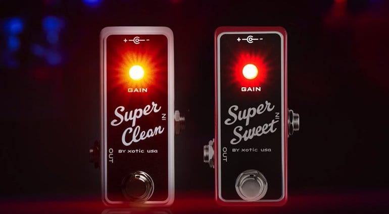 The Super Clean Buffer and Super Sweet Booster from Xotic Effects