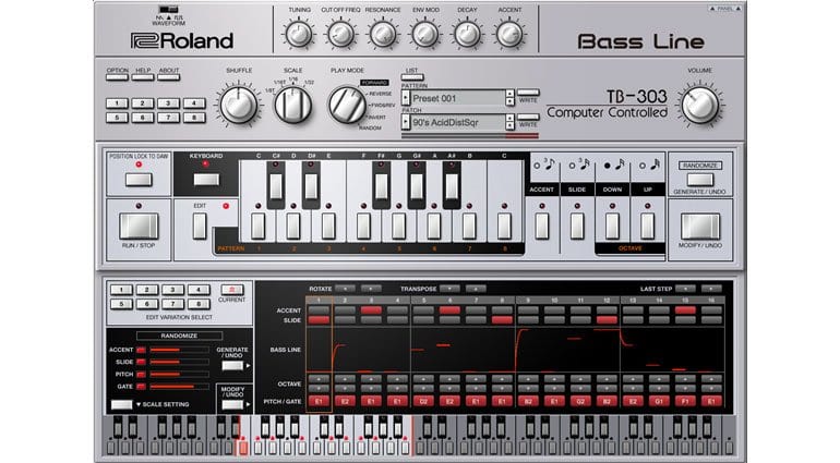 Roland TB-303 VST editor