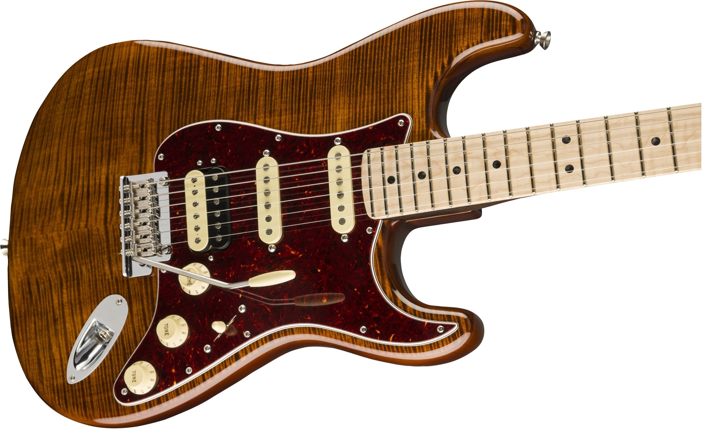 Fender released their new Flame Maple Top Stratocaster.