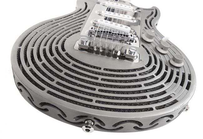 Sandvik 3D printed smash proof guitar