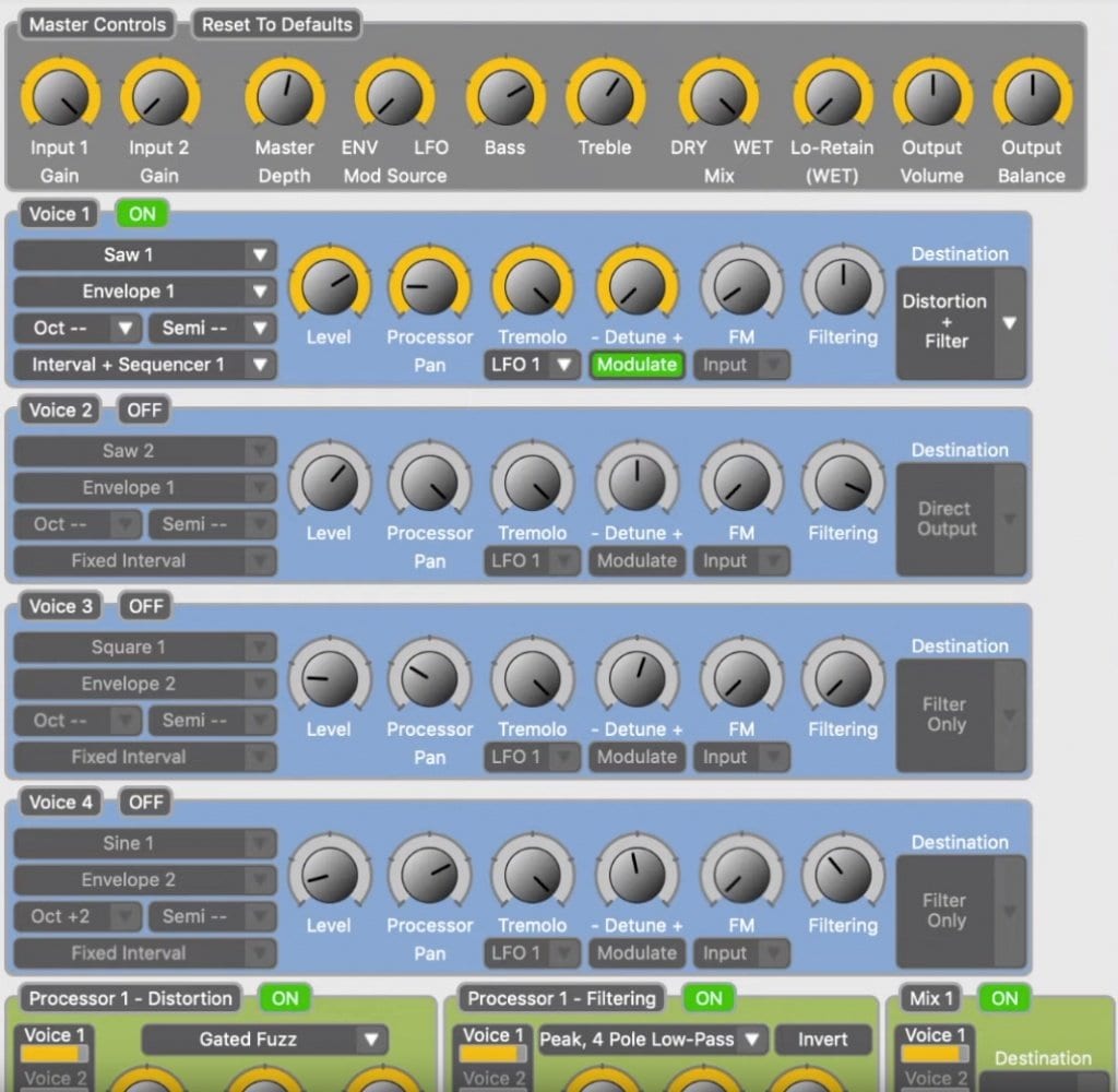 Source Audio C4 Synth Pedal A modular system for your guitar or bass pedalboard!