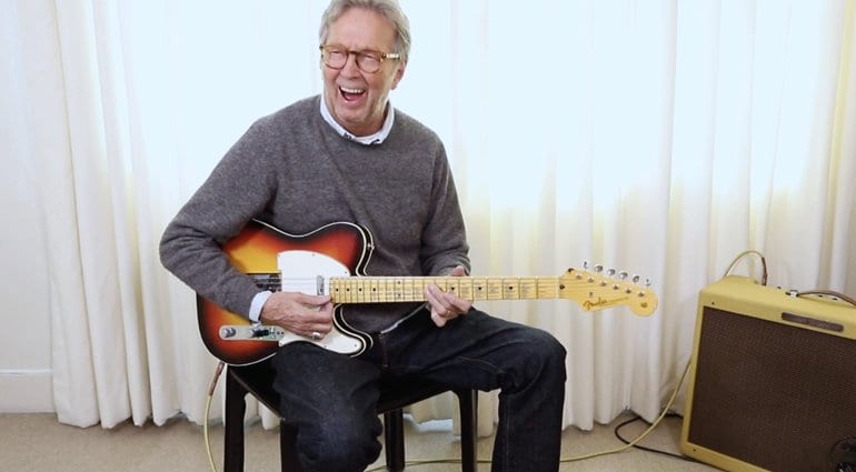 Eric Clapton plays his Blind Faith Telecaster