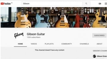 All Gibson's official YouTube videos pulled?