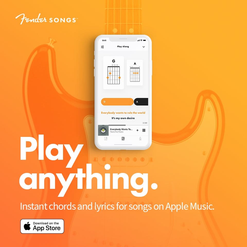 Fender Songs app launches on Apple iPhone