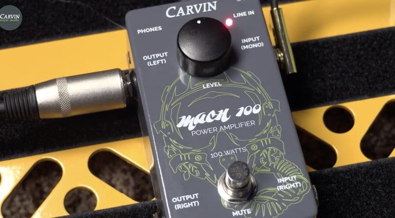 Carvin MACH 100 100 watt amp in a pedal