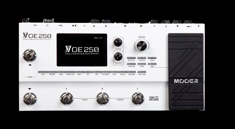 Mooer has just announced the GE250 multi-effects processor