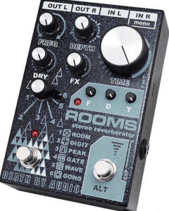 Death By Audio ROOMS stereo digital reverb pedal