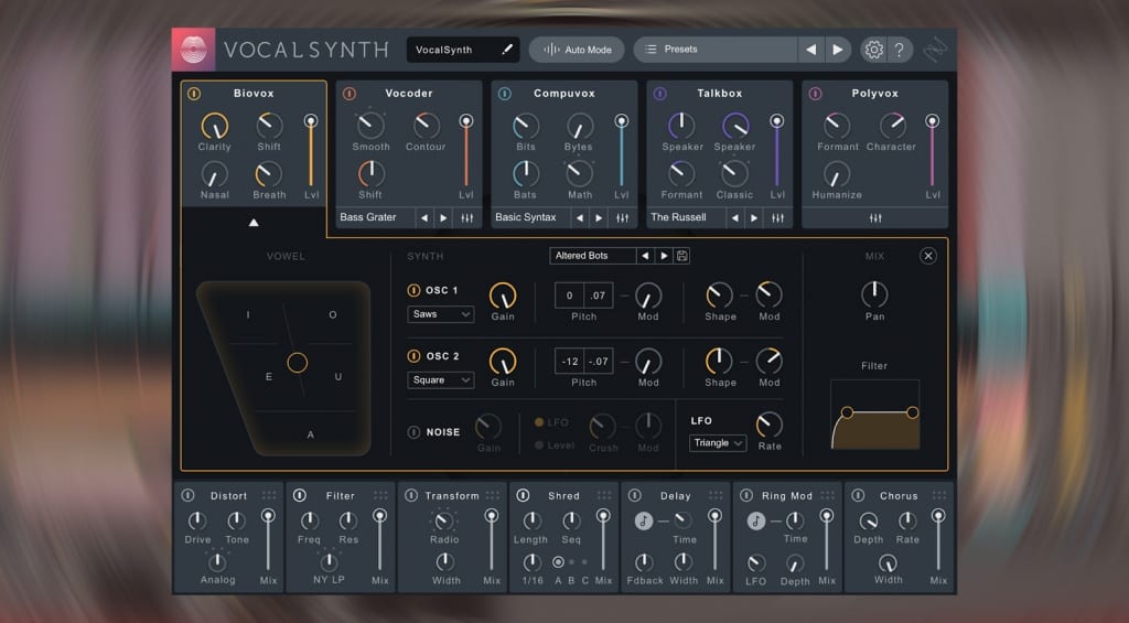 Best Vocoder Plugins: iZotope VocalSynth 2