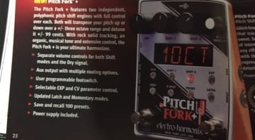3 octaves up / down, 99 cents, 2 pitch shift engines - EHX pitch fork + LEAK