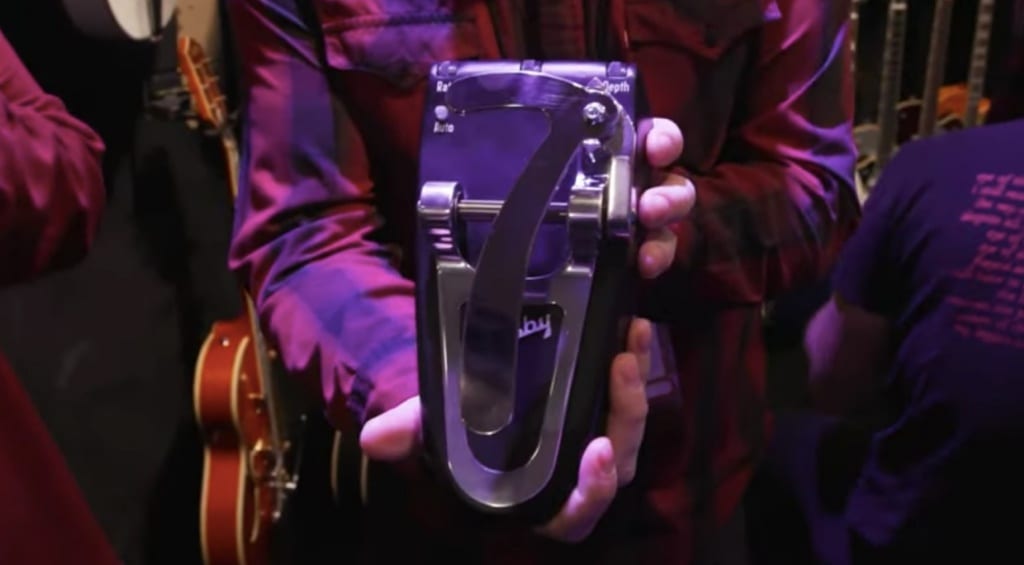 Gamechanger Audio Bigsby pedal prototype at Winter NAMM