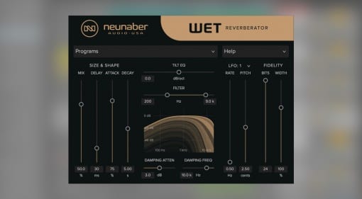 Neunaber Audio Wet Reverberator plug-in