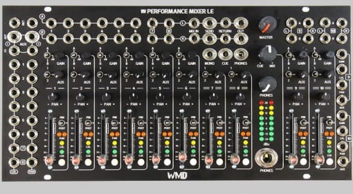 WMD single panel Performance Mixer LE for Eurorack - gearnews.com