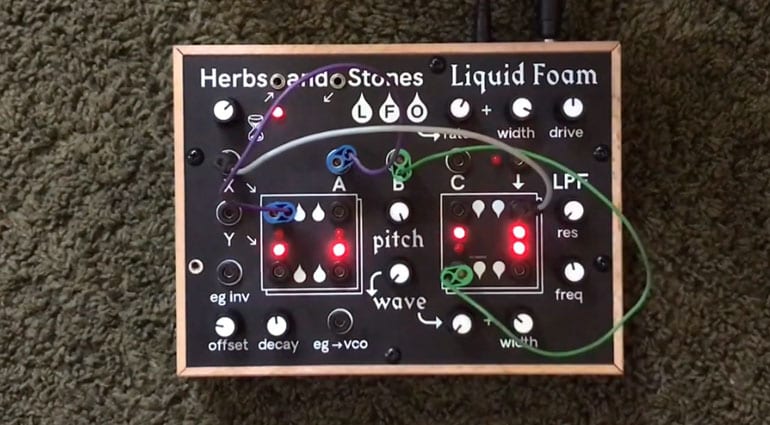 Herbs and Stones Liquid Foam: modular monophonic analog groovebox