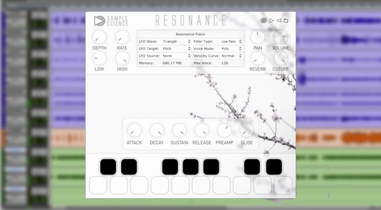 sample science resonance plug-in GUI