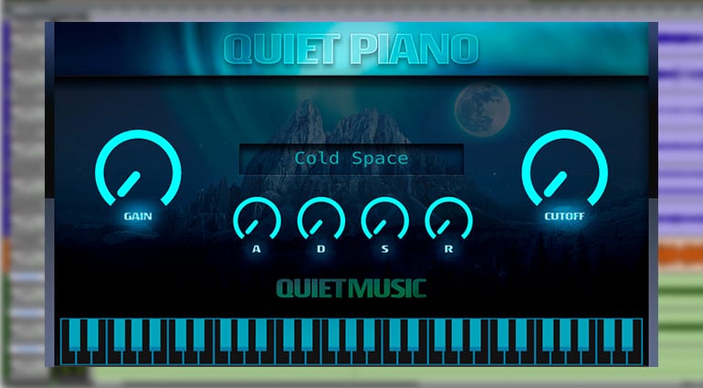 quiet music quiet piano virtual instrument GUI